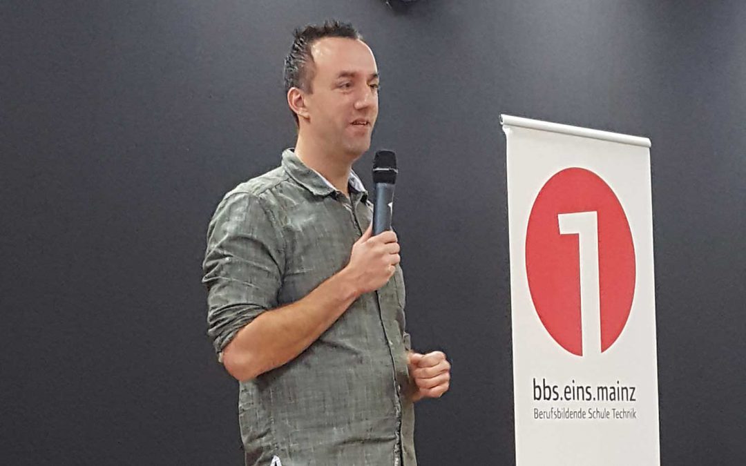 Matthias Jung „chilled mal“ in der Berufsschule