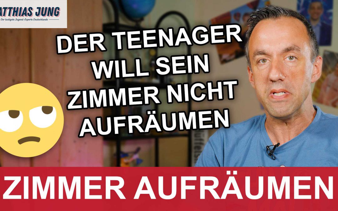 Teenager will nicht sein Zimmer aufräumen